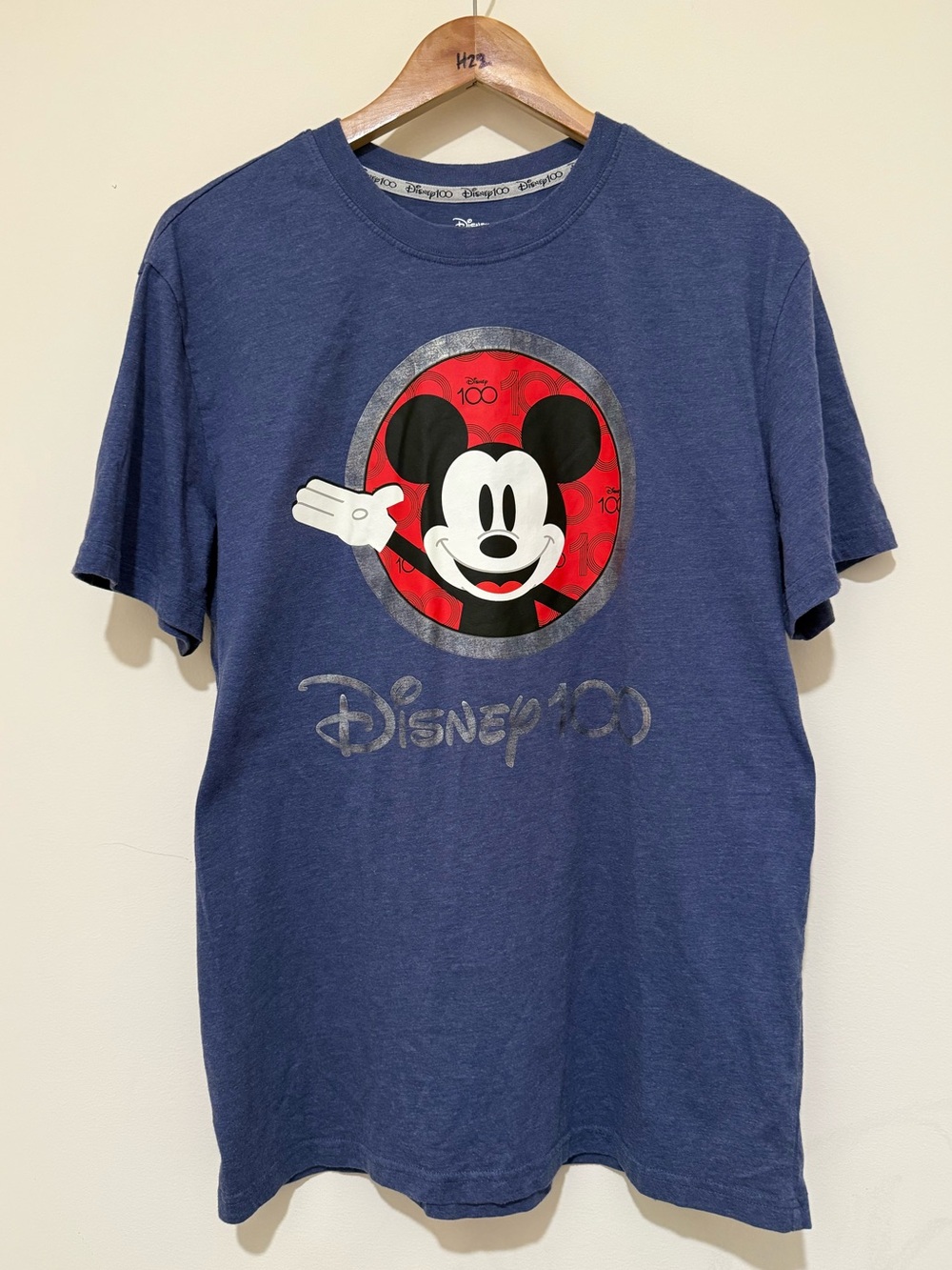 Disney Navy Blue Mickey 100 Graphic Tee